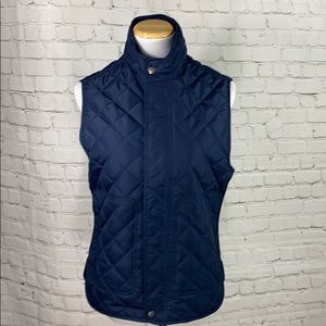 Banana Republic navy quilted vest